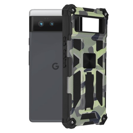 Husa pentru Google Pixel 6 - Techsuit Blazor Series - Camo Lime