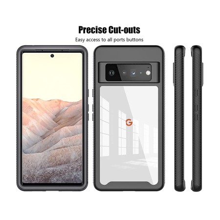 Husa pentru Google Pixel 6 Pro + Folie - Techsuit Defense360 Pro - Black