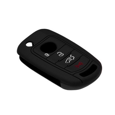 Husa pentru cheie Fiat 500L, 500X - Techsuit Car Key Case (1006.06) - Black