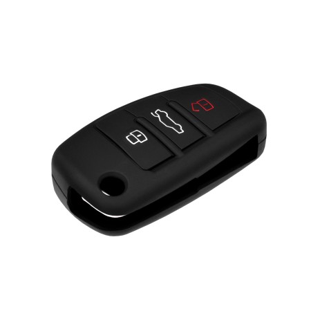 Husa pentru cheie Audi A1, A2, A3, A4, A5, A6, A8 - Techsuit Car Key Case (1009.01) - Black