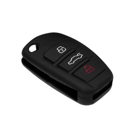 Husa pentru cheie Audi A1, A2, A3, A4, A5, A6, A8 - Techsuit Car Key Case (1009.01) - Black