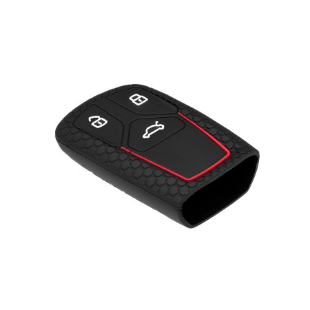 Husa pentru cheie Audi A4, RS4, S4, B9, A5, F5, S5, RS5 - Techsuit Car Key Case (2008.02) - Red