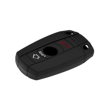 Husa pentru cheie BMW Seria 1, 3, 5, 6, 7 - Techsuit Car Key Case (1004.01) - Black