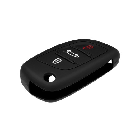 Husa pentru cheie Citroen C2, C3, C4, C5/Peugeot - Techsuit Car Key Case (1021.03) - Black