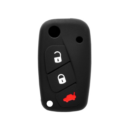 Husa pentru cheie Fiat Bravo, Punto, Linea/Lancia - Techsuit Car Key Case (1006.01) - Black