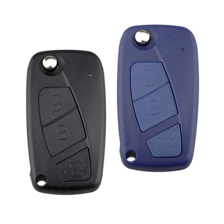 Husa pentru cheie Fiat Bravo, Punto, Linea/Lancia - Techsuit Car Key Case (1006.01) - Black