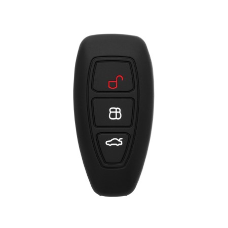 Husa pentru cheie Ford Fiesta, Focus, Galaxy, Kuga - Techsuit Car Key Case (1011.02) - Black