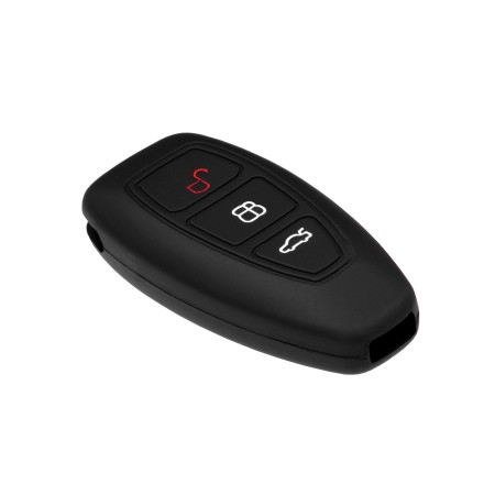 Husa pentru cheie Ford Fiesta, Focus, Galaxy, Kuga - Techsuit Car Key Case (1011.02) - Black