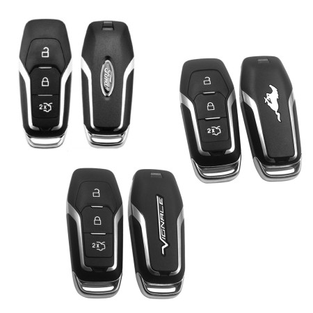 Husa pentru cheie Ford Edge, Explorer, Fiesta- Techsuit Car Key Case (1011.05) - Black