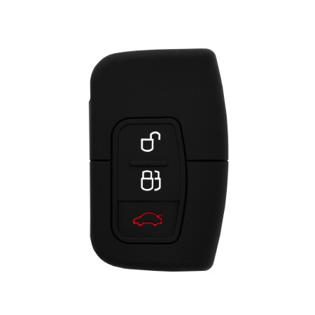 Husa pentru cheie Ford Kuga, Focus, S-Max - Techsuit Car Key Case (1011.11) - Black