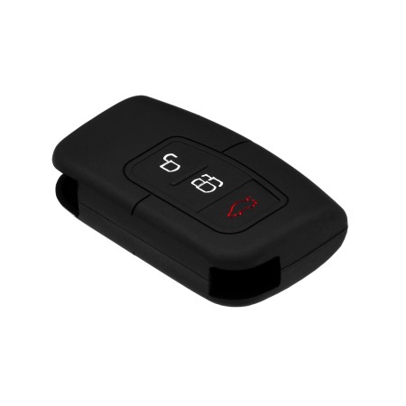 Husa pentru cheie Ford Kuga, Focus, S-Max - Techsuit Car Key Case (1011.11) - Black