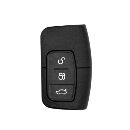 Husa pentru cheie Ford Kuga, Focus, S-Max - Techsuit Car Key Case (1011.11) - Black