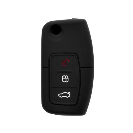 Husa pentru cheie Ford Focus, Mondeo, Fiesta- Techsuit Car Key Case (1011.01) - Black