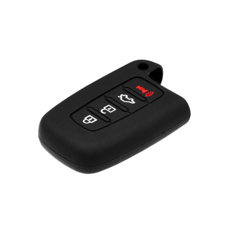 Husa pentru cheie Hyundai Accent, Equus, i30/Kia Optima, Rio, Forte - Techsuit Car Key Case (1007.04) - Black