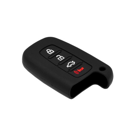 Husa pentru cheie Hyundai Accent, Equus, i30/Kia Optima, Rio, Forte - Techsuit Car Key Case (1007.04) - Black