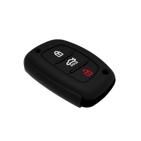 Husa pentru cheie Hyundai Creta, Verna, ix25, ix35 - Techsuit Car Key Case (1007.05) - Black