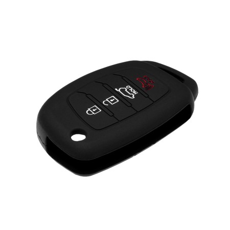 Husa pentru cheie Hyundai Santa Fe, Elantra - Techsuit Car Key Case (3003.03) - Black