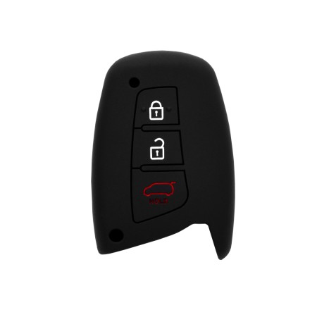 Husa pentru cheie Hyundai Santa Fe, ix45, Azera - Techsuit Car Key Case (1007.06) - Black