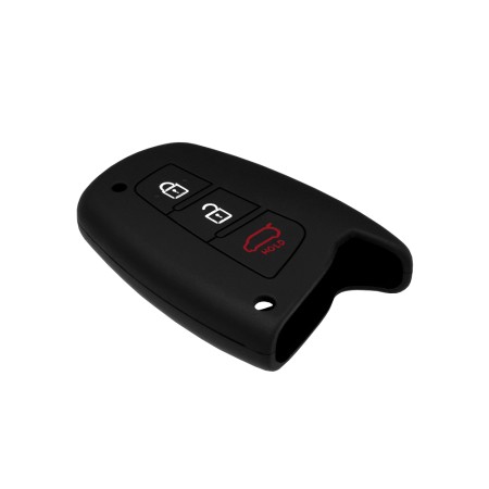 Husa pentru cheie Hyundai Santa Fe, ix45, Azera - Techsuit Car Key Case (1007.06) - Black