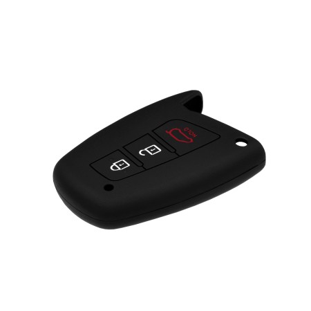 Husa pentru cheie Hyundai Santa Fe, ix45, Azera - Techsuit Car Key Case (1007.06) - Black