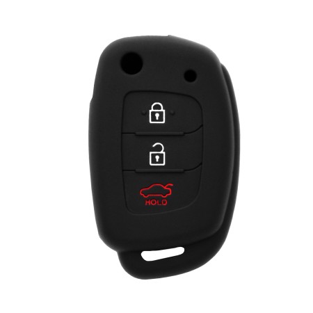 Husa pentru cheie Hyundai Tucson, Accent, Santa Fe - Techsuit Car Key Case (1007.01) - Black