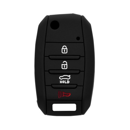 Husa pentru cheie Kia Carens, Amanti, Soul - Techsuit Car Key Case (1003.04) - Black