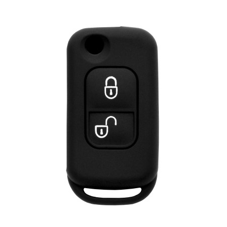 Husa pentru cheie Mercedes-Benz Viano, ML320, A, C, E-Class - Techsuit Car Key Case (1008.04) - Black