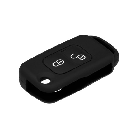 Husa pentru cheie Mercedes-Benz Viano, ML320, A, C, E-Class - Techsuit Car Key Case (1008.04) - Black