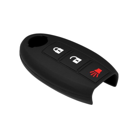 Husa pentru cheie Nissan Qashqai, Juke, Pathfinder, X-Trail - Techsuit Car Key Case (1016.01) - Black