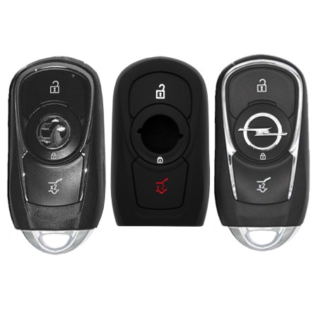 Husa pentru cheie Opel/Vauxhal Astra K, Insignia B - Techsuit Car Key Case (1005.07) - Black