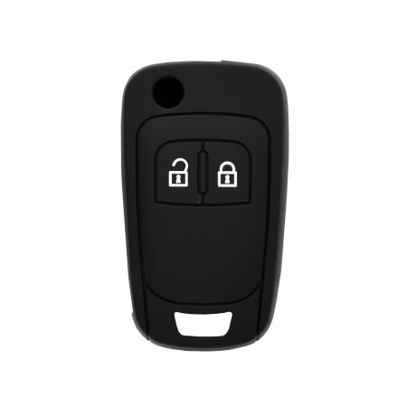 Husa pentru cheie Opel/Vauxhal Mokka, Astra J, Insignia, Buick - Techsuit Car Key Case (1005.08) - Black