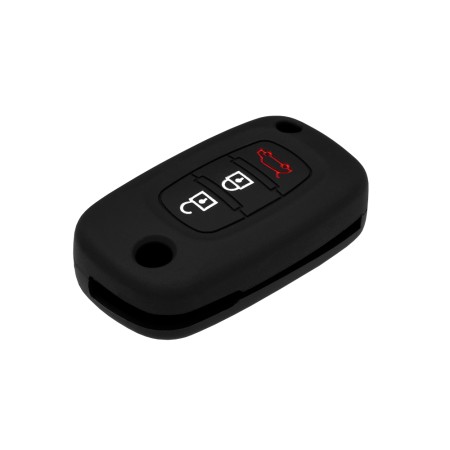 Husa pentru cheie Renault Clio, Megane, Trafic/Lada Kalina - Techsuit Car Key Case (1010.11) - Black