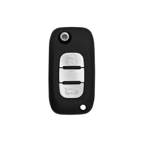 Husa pentru cheie Renault Clio, Megane, Trafic/Lada Kalina - Techsuit Car Key Case (1010.11) - Black