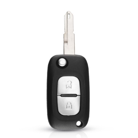 Husa pentru cheie Renault Clio, Kangoo, Master - Techsuit Car Key Case (1010.06) - Black