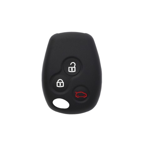 Husa pentru cheie Renault Twingo, Trafic, Kangoo - Techsuit Car Key Case (1010.03) - Black