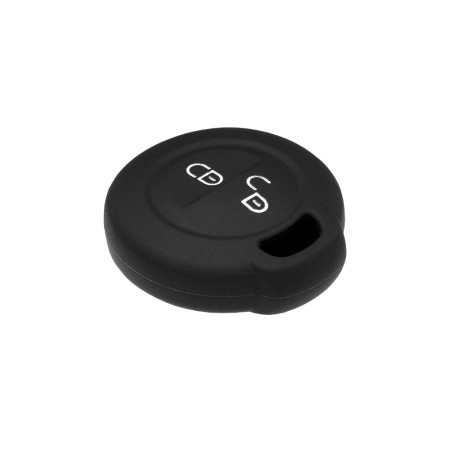 Husa pentru cheie Smart Forfour W454/Mitsubishi Colt, Carisma - Techsuit Car Key Case (1001.11) - Black