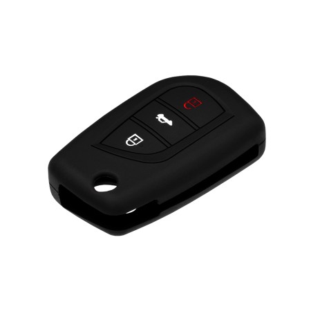 Husa pentru cheie Toyota Auris, Avensis, Corolla, Yaris - Techsuit Car Key Case (1015.01) - Black