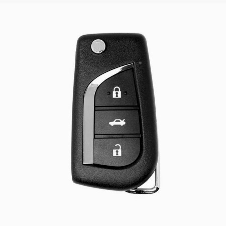 Husa pentru cheie Toyota Auris, Avensis, Corolla, Yaris - Techsuit Car Key Case (1015.01) - Black