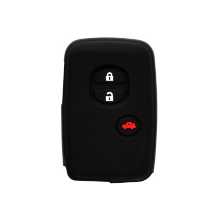 Husa pentru cheie Toyota iQ, Prius, Highlander, Yaris - Techsuit Car Key Case (1015.04) - Black