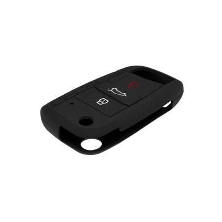 Husa pentru cheie VW Passat, Polo, Caddy, Jetta, Eos - Techsuit Car Key Case (1001.02) - Black