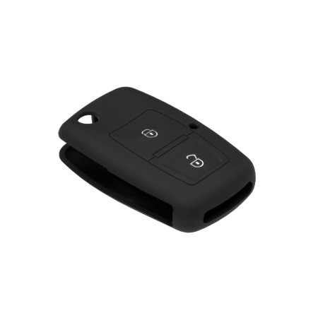 Husa pentru cheie VW Scirocco, Lupo/Skoda Octavia/Seat Cordoba - Techsuit Car Key Case (1001.04) - Black