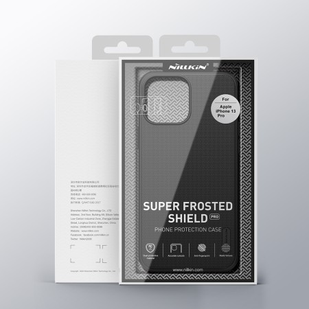 Husa pentru iPhone 13 Pro - Nillkin Super Frosted Shield Pro Magnetic - Black