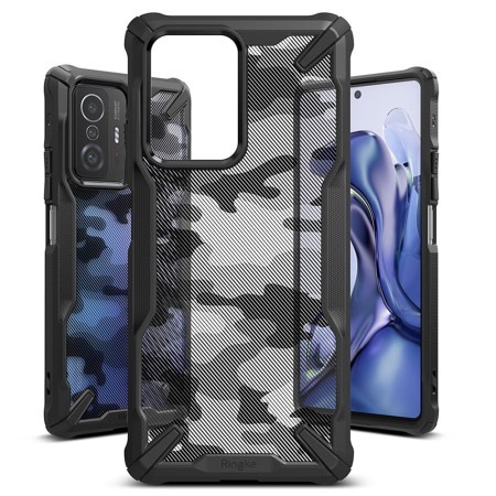 Husa pentru Xiaomi 11T / 11T Pro - Ringke Fusion X Design - Camo Black