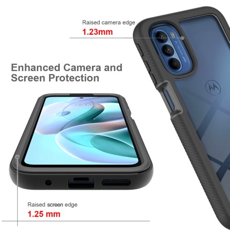 Husa pentru Motorola Moto G31 / Moto G41 + Folie - Techsuit Defense360 Pro - Black