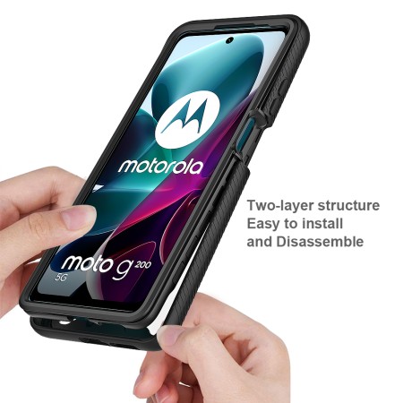 Husa pentru Motorola Moto G200 5G / Edge S30 5G + Folie - Techsuit Defense360 Pro - Black