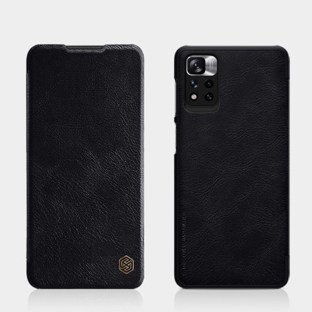 Husa pentru Xiaomi Poco M4 Pro 5G - Nillkin QIN Leather Case - Black