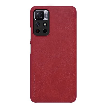 Husa pentru Xiaomi Poco M4 Pro 5G - Nillkin QIN Leather Case - Red