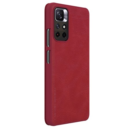 Husa pentru Xiaomi Poco M4 Pro 5G - Nillkin QIN Leather Case - Red