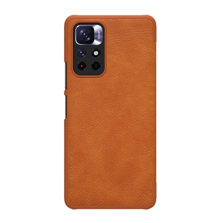 Husa pentru Xiaomi Poco M4 Pro 5G - Nillkin QIN Leather Case - Brown