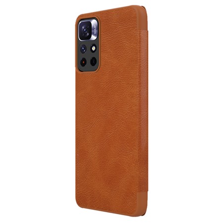 Husa pentru Xiaomi Poco M4 Pro 5G - Nillkin QIN Leather Case - Brown